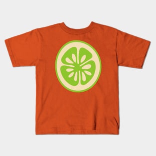 BIG LIME Tropical Citrus Summer Fruit Slice - UnBlink Studio by Jackie Tahara Kids T-Shirt